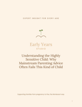 Early Years Studio — Understanding the Highly Sensitive Child