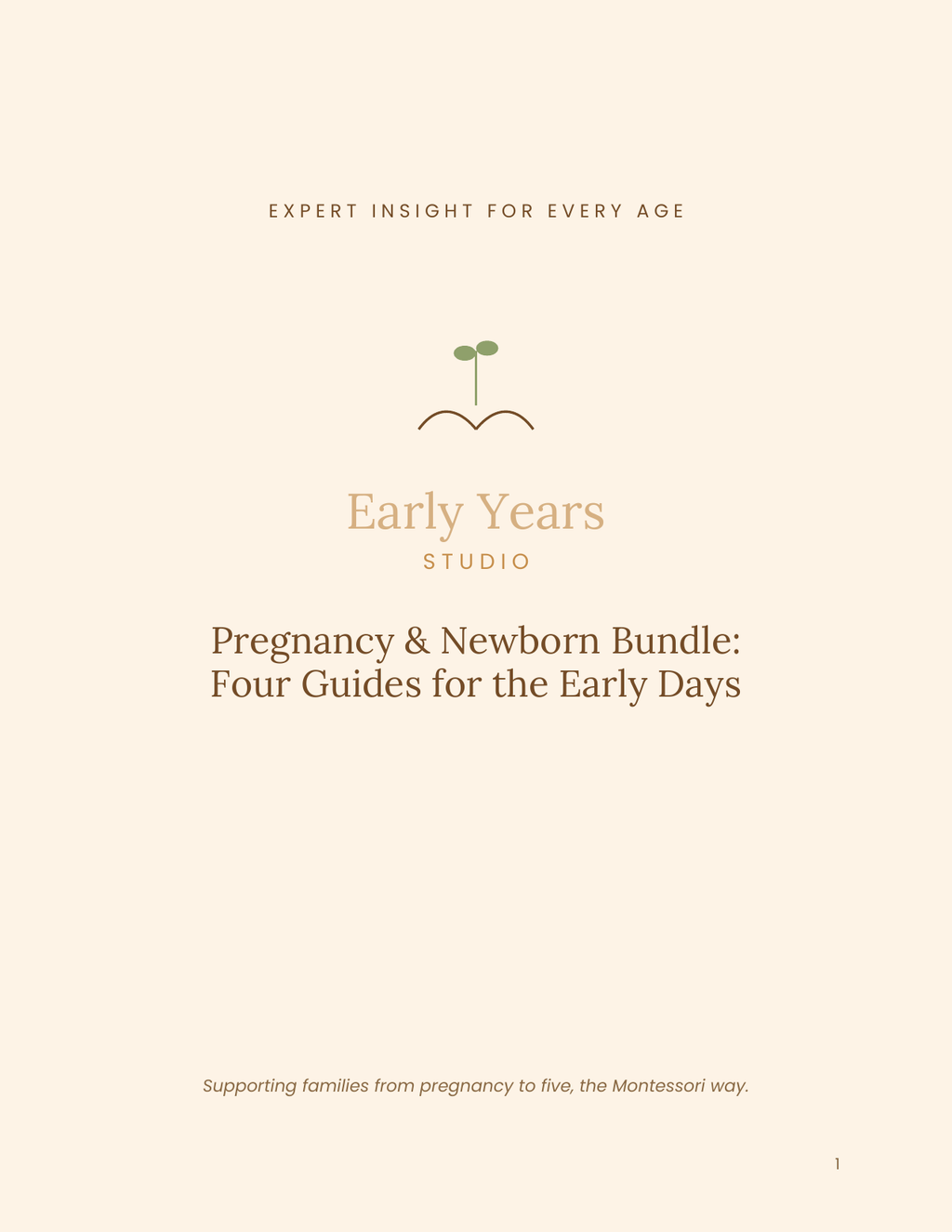Early Years Studio — Pregnancy & Newborn Bundle
