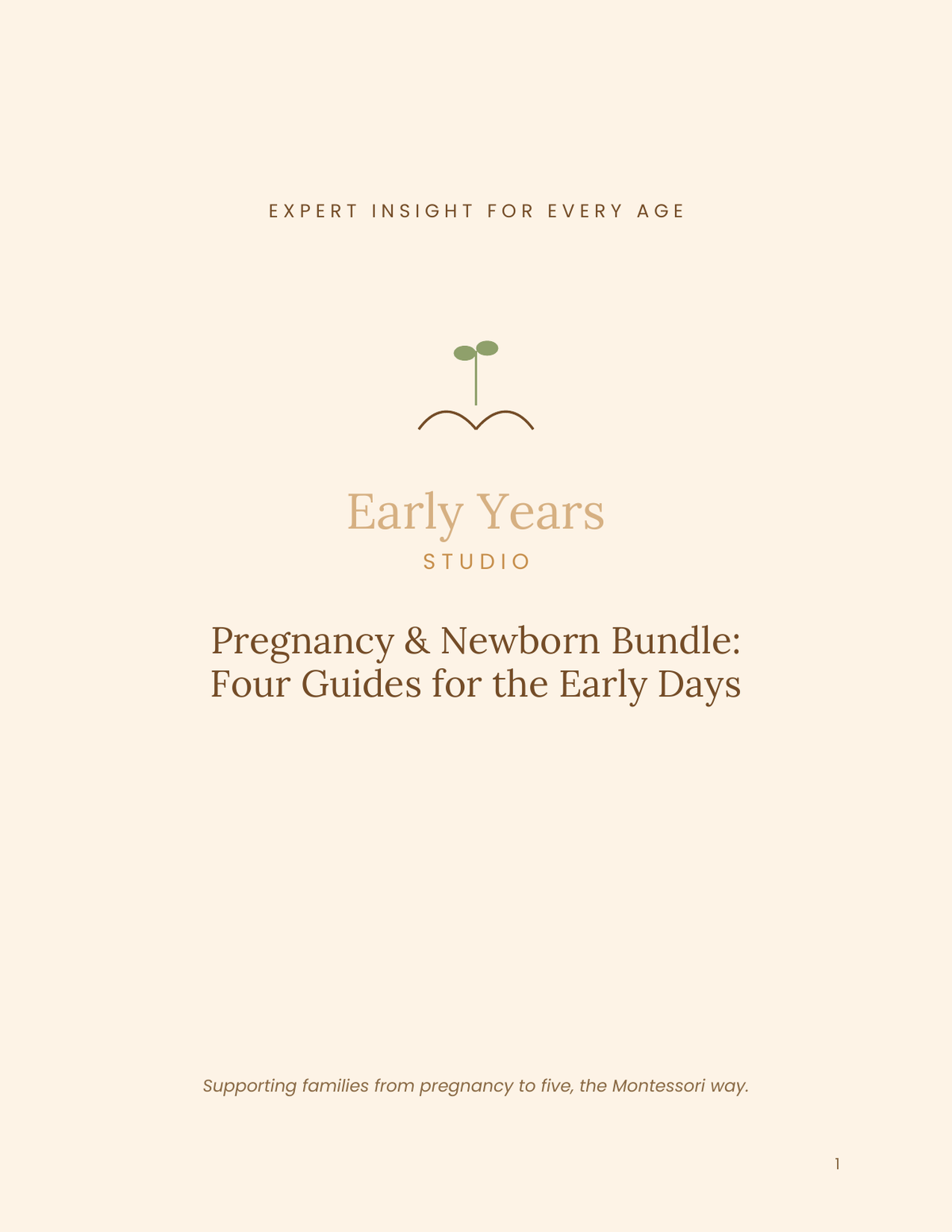 Early Years Studio — Pregnancy & Newborn Bundle