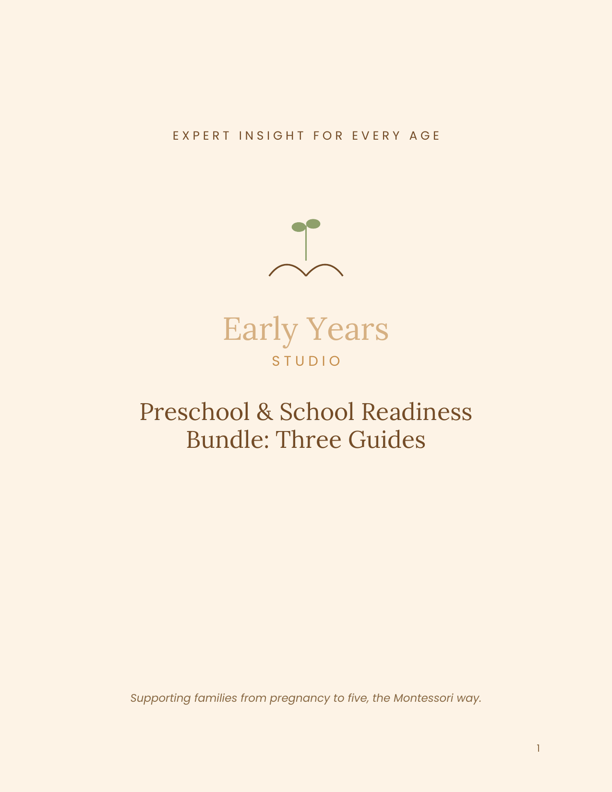 Early Years Studio — Preschool & School Readiness Bundle
