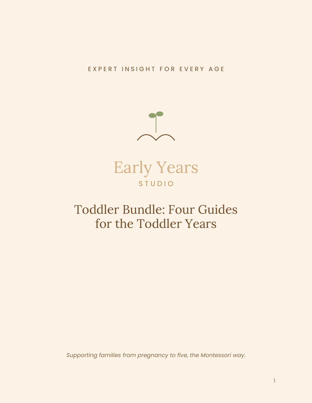 Early Years Studio — Toddler Bundle